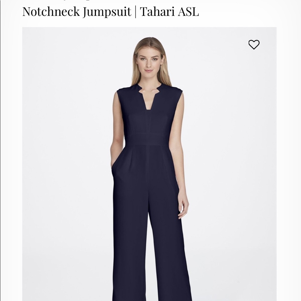 Tahari ASL notchneck jumpsuit
